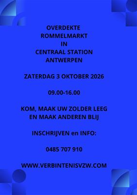 Let op : de markt vind IN het Station plaats