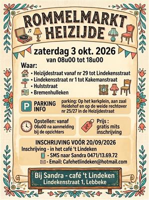 Grote rommelmarkt Lebbeke (Heizijde)