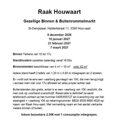Gezellige binnen en buiten Rommelmarkt